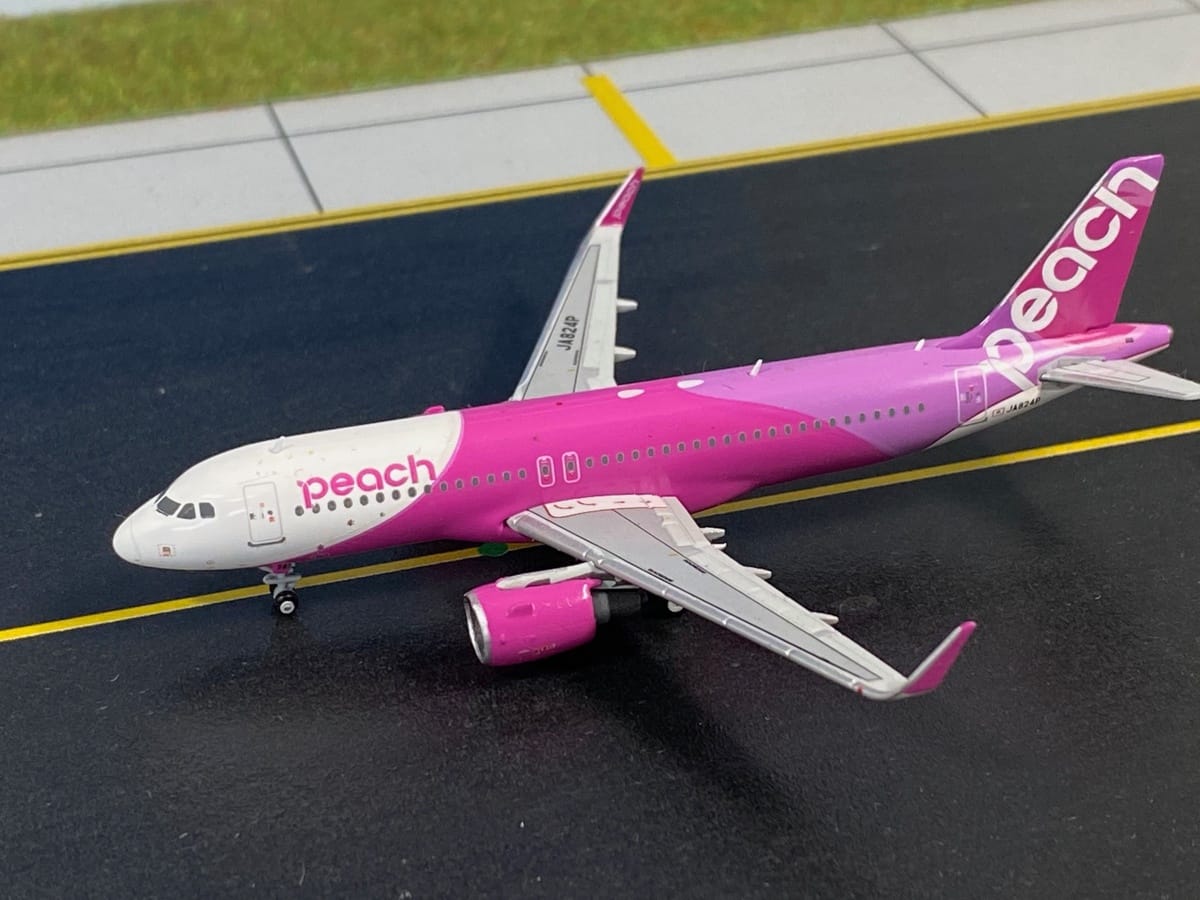 MM40006 GEMINI JETS PEACH / ピーチ A320 JA824P 1:400 完売しました