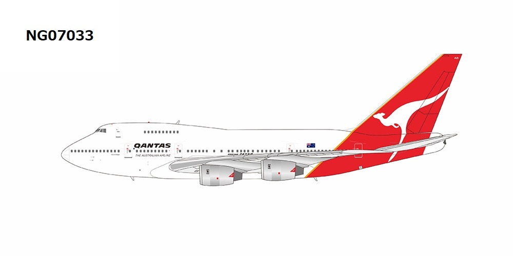 カンタス航空 Airlinertags B747-300 誕生日番号0428 カンタス航空