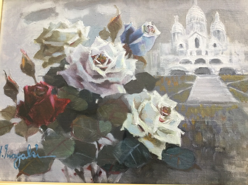 稲垣久治 『夜明け』 油彩 F8号 ル・サロン永久会員 光陽会委員 一枚の