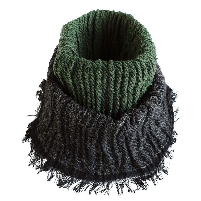 5色】kobooriza 工房織座 コットン×ウール リバーシブル ネック