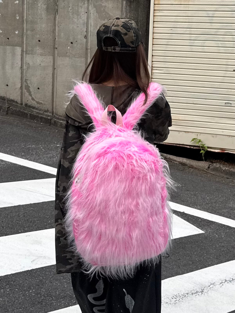 GODPIVA】ファーリボンキャリーバッグ ピンク 犬のキャリーバッグ