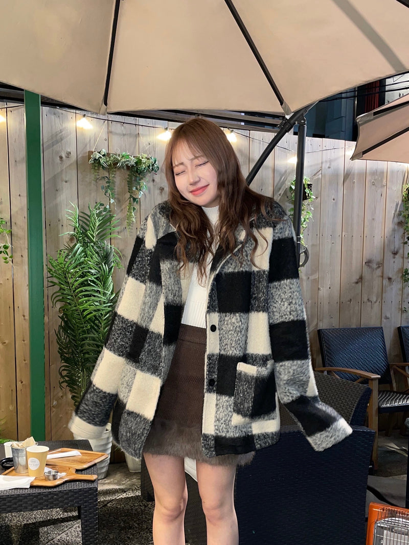 ブロックチェックコート DPB68106 – CRAMMY