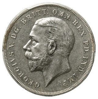 イギリス ジョージ5世(1910-1936) クラウン銀貨 1935 ジョージ5世在位