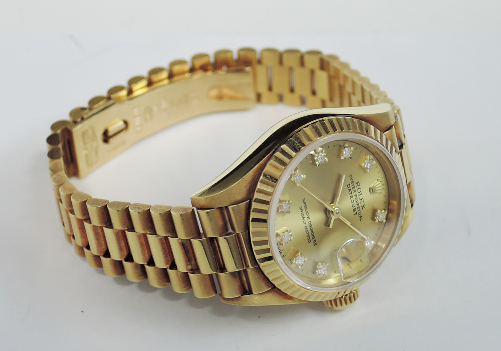 ROLEX デイトジャスト 69178G 金無垢 R番 レディース腕時計 シャンパン