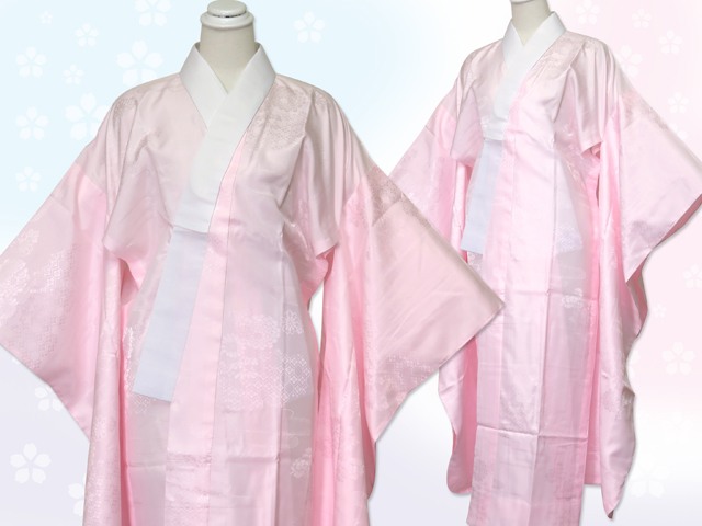 長襦袢 振袖用 長襦袢 袖丈 Sサイズ 104cm 適応：150cm前後【ピンク】