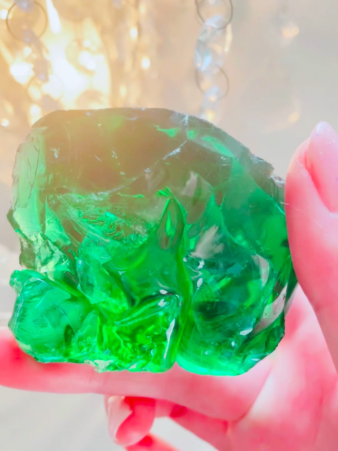 EMERALD SHIFT 】アンダラクリスタル宝石(エメラルドグリーン