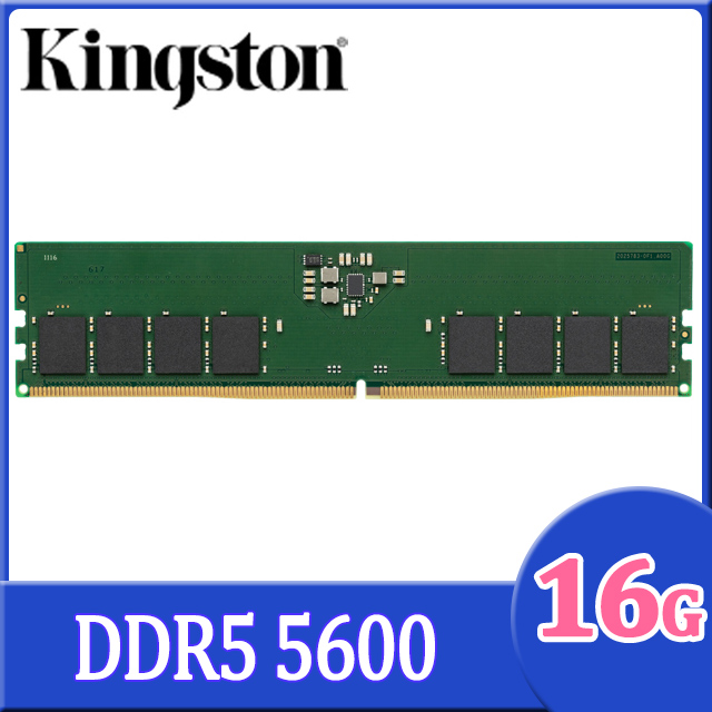 Kingston 金士頓DDR5 5600 32GB 桌上型記憶體(KVR56U46BD8-32