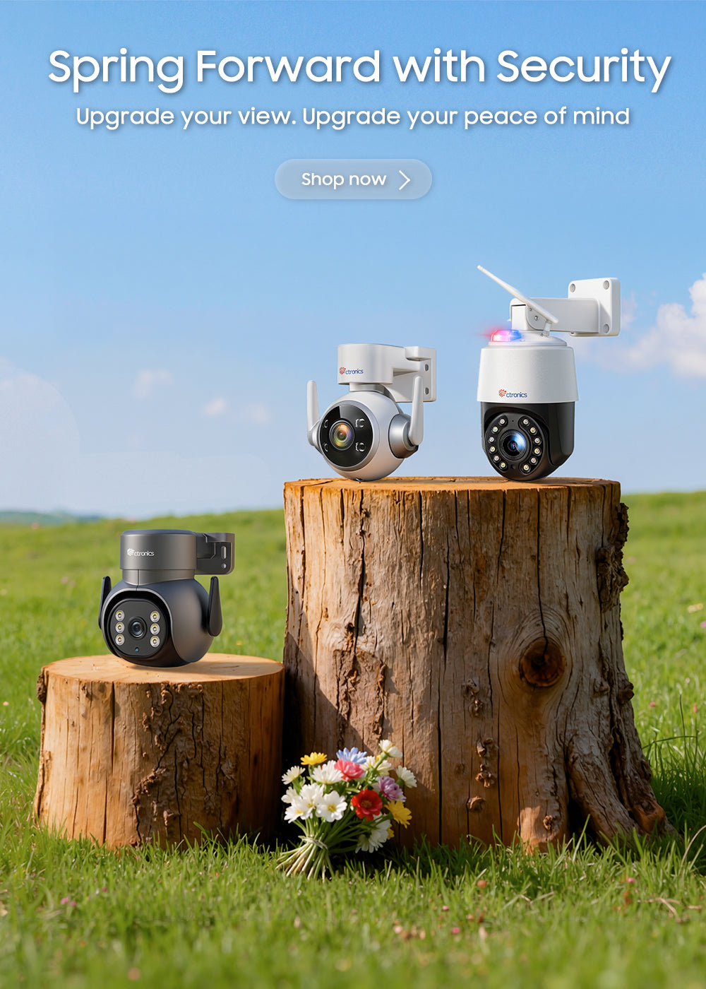 Ctronics |ワイヤレスHDセキュリティカメラ|スマートホームカメラ