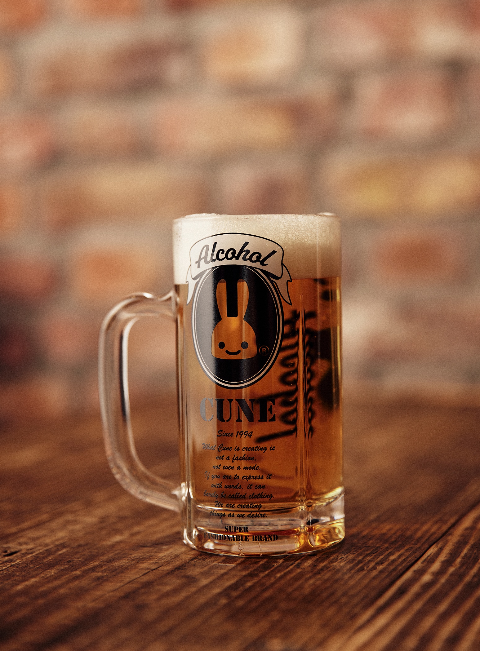 アルコールジョッキ 360ml｜ウサギがいる｜CUNE ONLINE STORE
