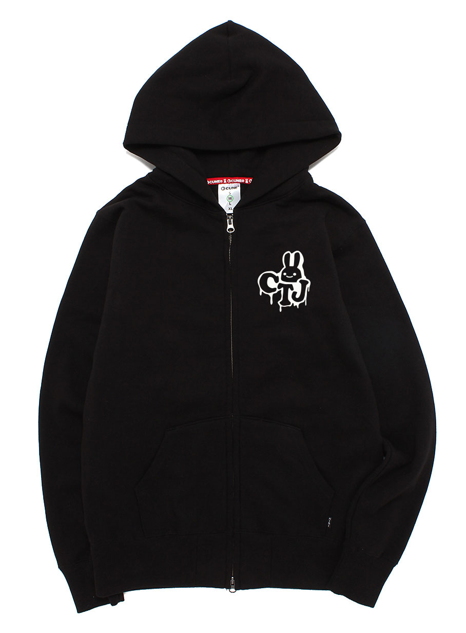 CUNE 復刻ZIPパーカー CUNE TOKYO JAPAN｜ウサギがいる｜CUNE ONLINE STORE