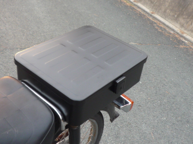 ホンダ スーパーカブ カブ リア ボックス ラッゲージボックス 鉄箱 黒