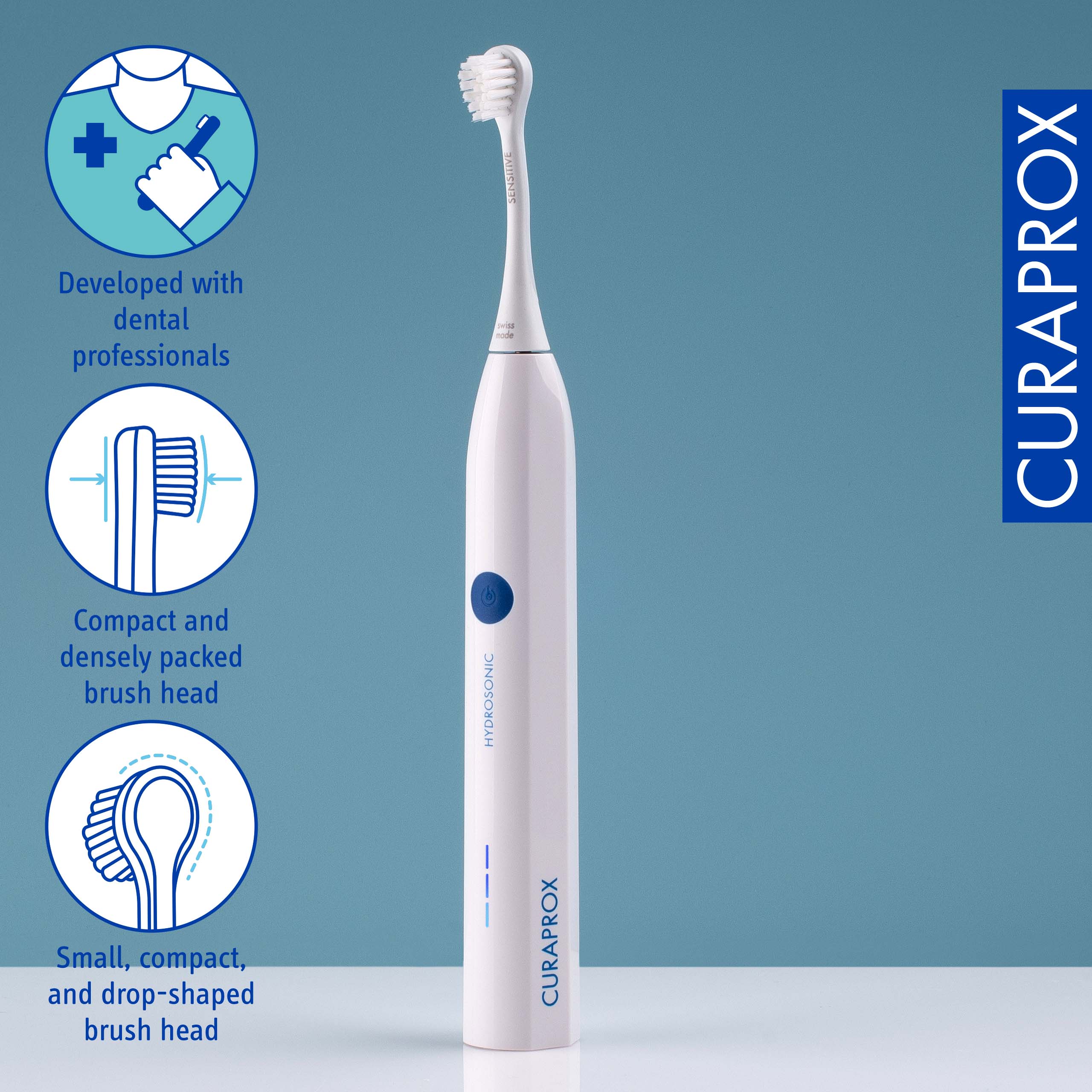 Curaprox Hydrosonic Easy, Electric Toothbrush