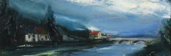 モーリス・ヴラマンク【村の教会 】Vlaminck 模写油彩画 F6サイズ