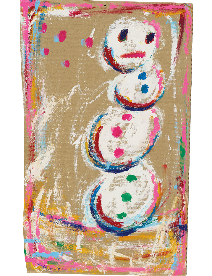 ロッカクアヤコ ダンボール アート作品 サイン有り ロッカクアヤコ