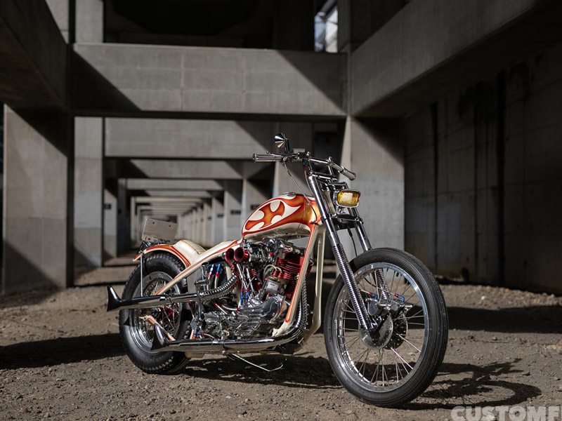 パンナックルショベルワッセルピーナッツタンクビンテージハーレー