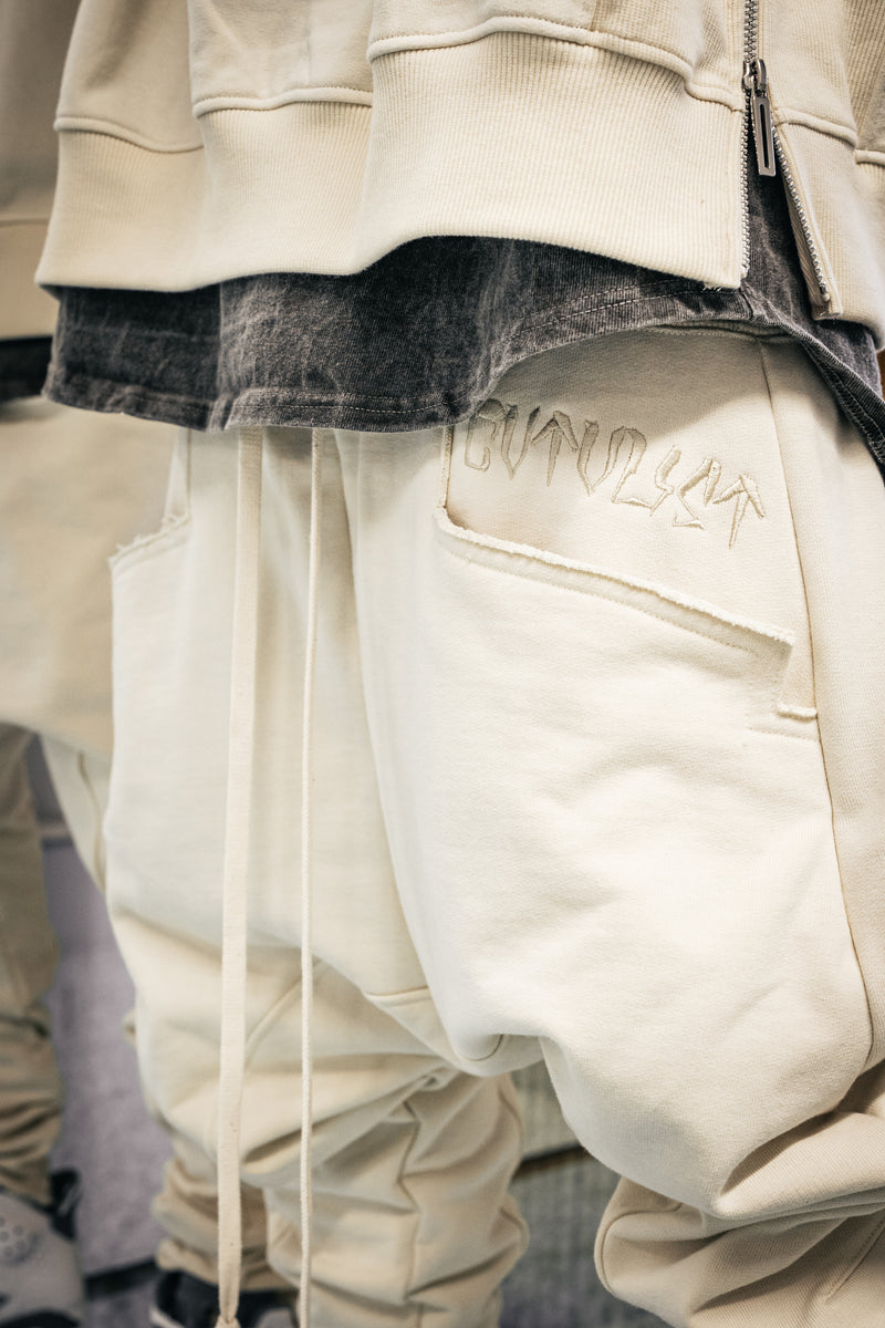 CVTVLISTカタリスト名古屋別注USUALジップパンツホワイト×ターコイズ