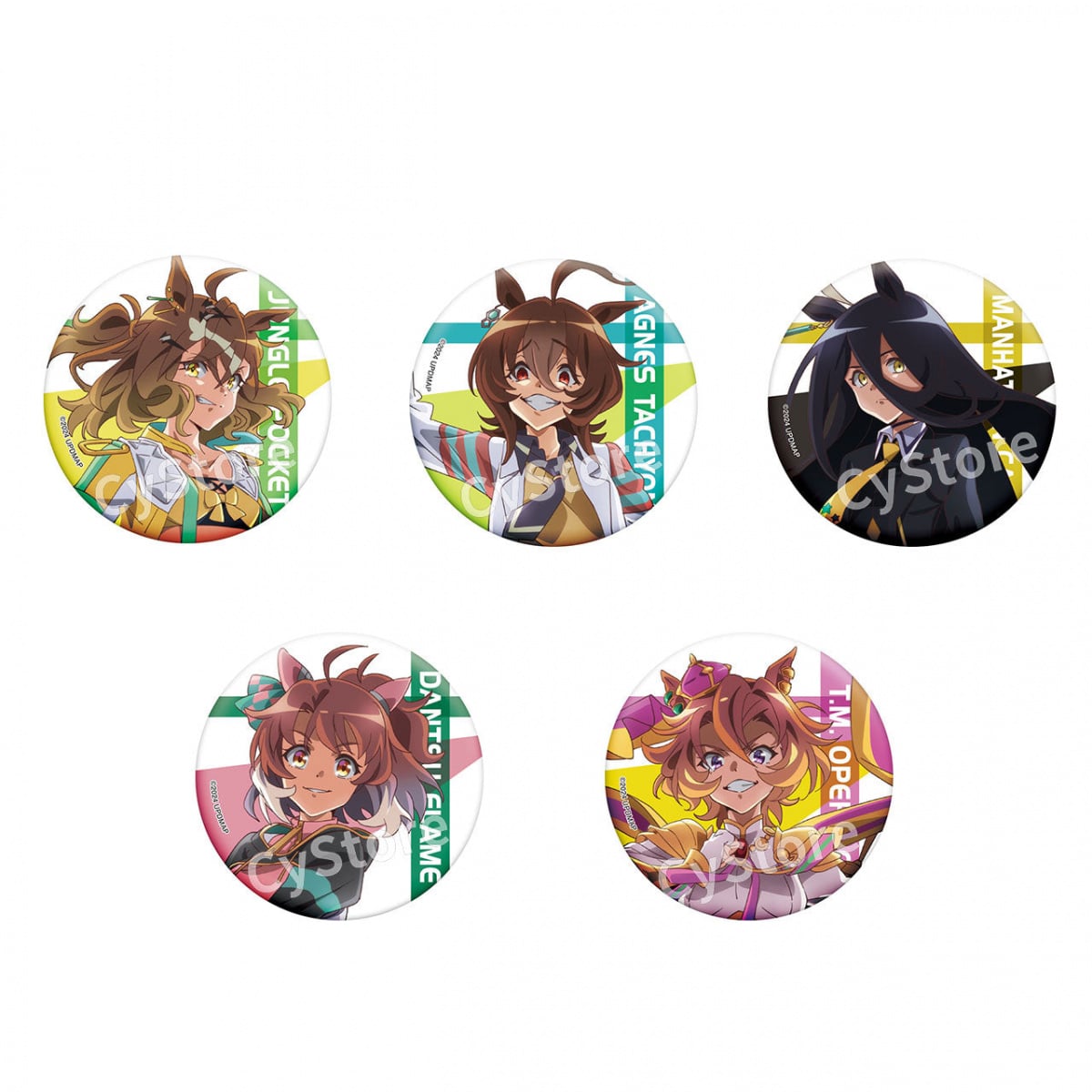 ウマ娘 シュヴァルグラン ファインモーション 缶バッジ キャラバッジ