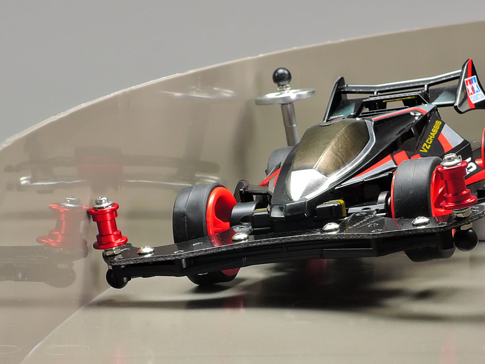 タミヤ ミニ四駆特別企画 軽量2段アルミローラーセット (9-8mm) レッド