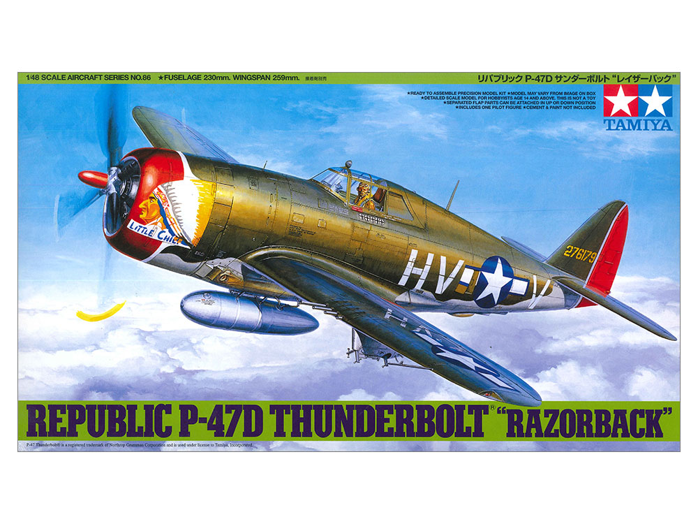 1/48 SCALE REPUBLIC P-47D THUNDERBOLT 