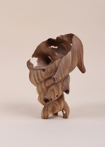 小面 能面 お面 能狂言 木彫 木製 神話的生物の彫刻 お面 一点