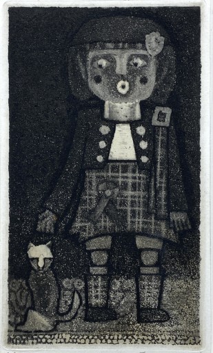 駒井哲郎 人形 銅版画 107/200 駒井哲郎 人形 銅版画 107/200