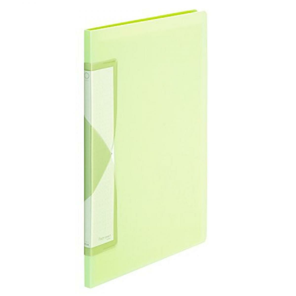 プラス クリアファイル A4縦 20ポケット Pasty smart グリーン 98-683