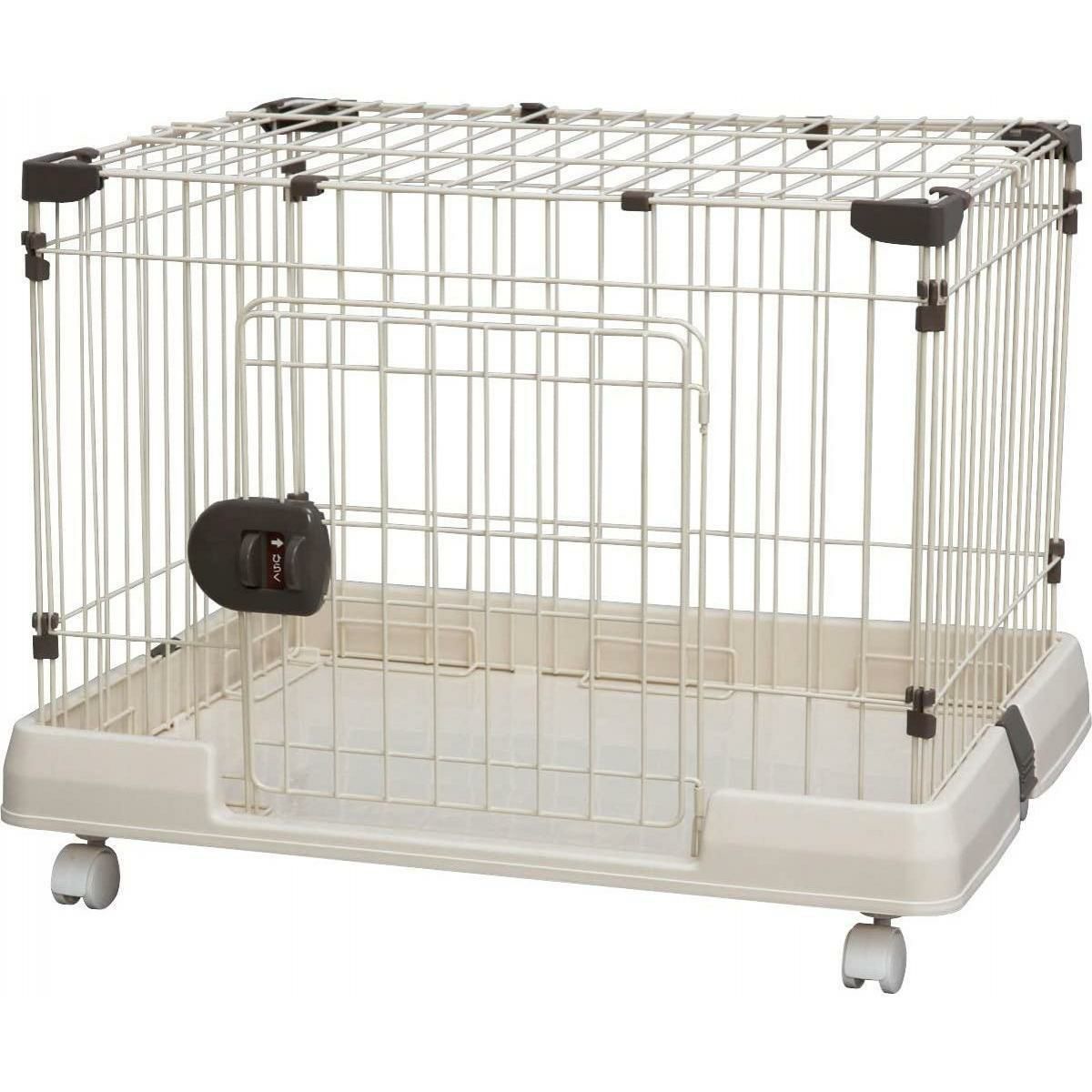アイリスオーヤマ プラケージ 810 ベージュ / 犬 ケージ 室内 1段 小型