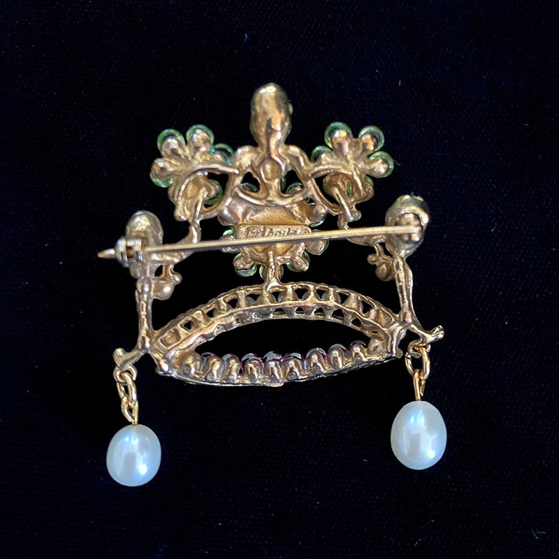 た*そ様 SWOBODA スワボダ ヴィンテージ ラビット ブローチ アメジスト