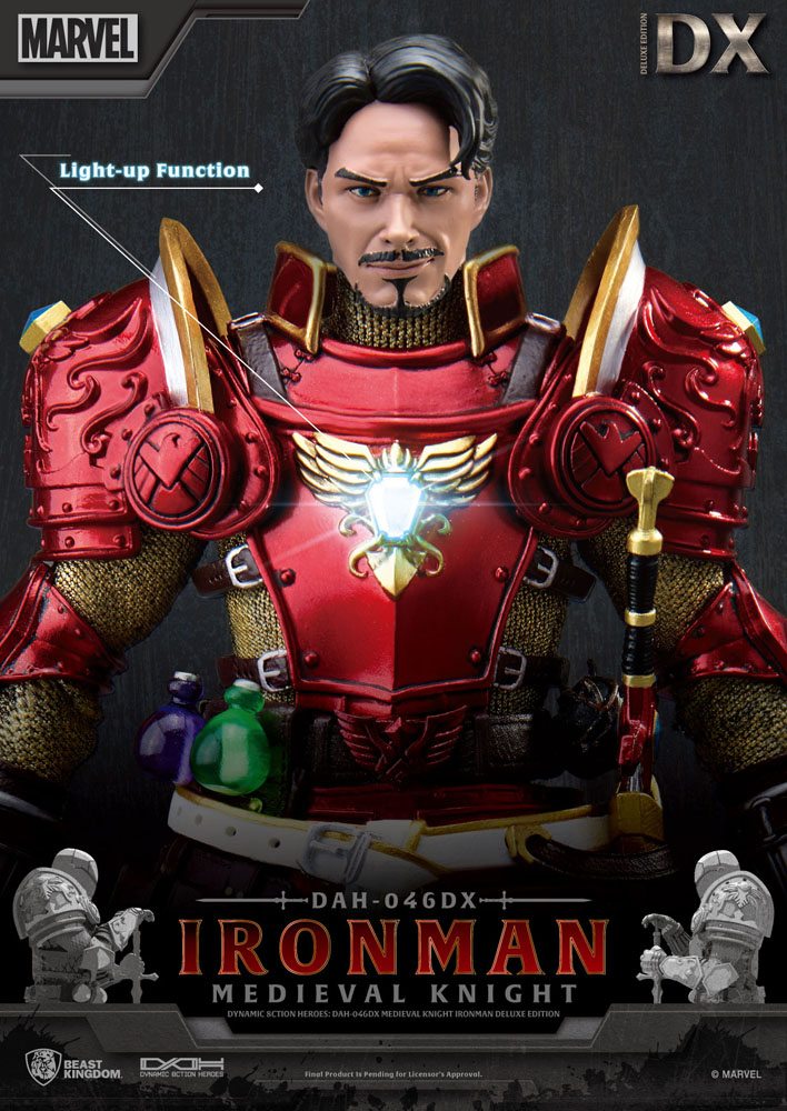 Statue: Medieval Knight Iron Man Deluxe Version Marvel Dynamic