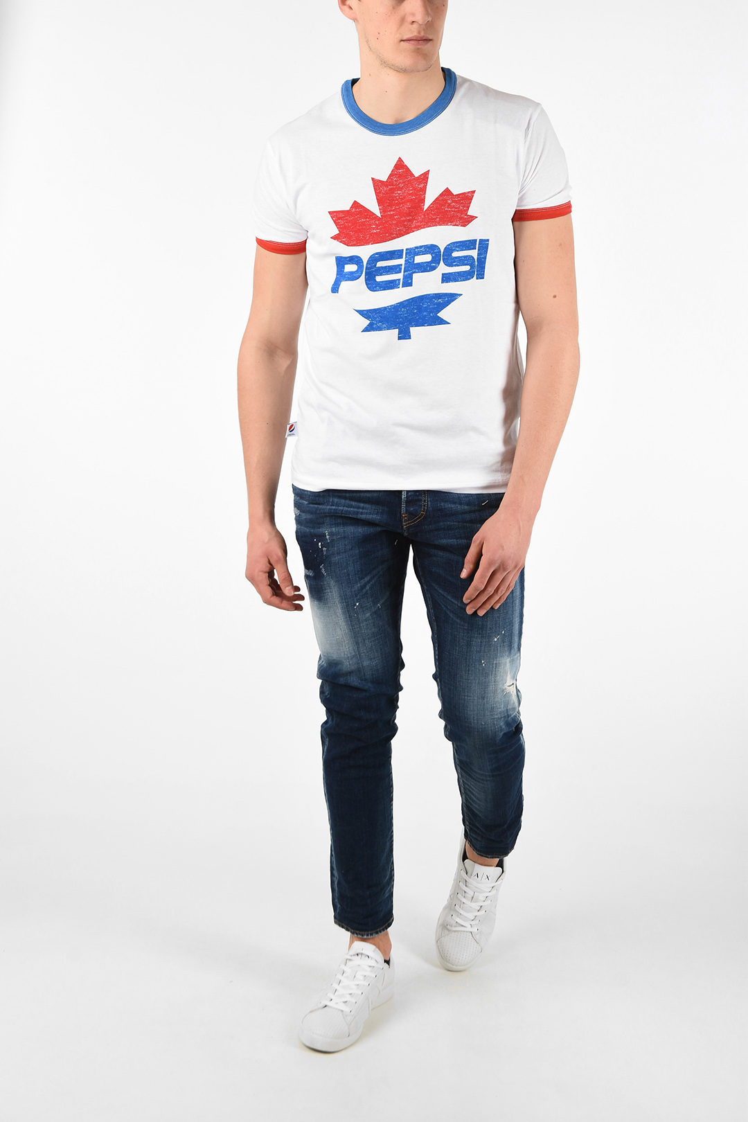 Dsquared2 PEPSI printed FAT DAN FIT T-shirt men - Glamood Outlet