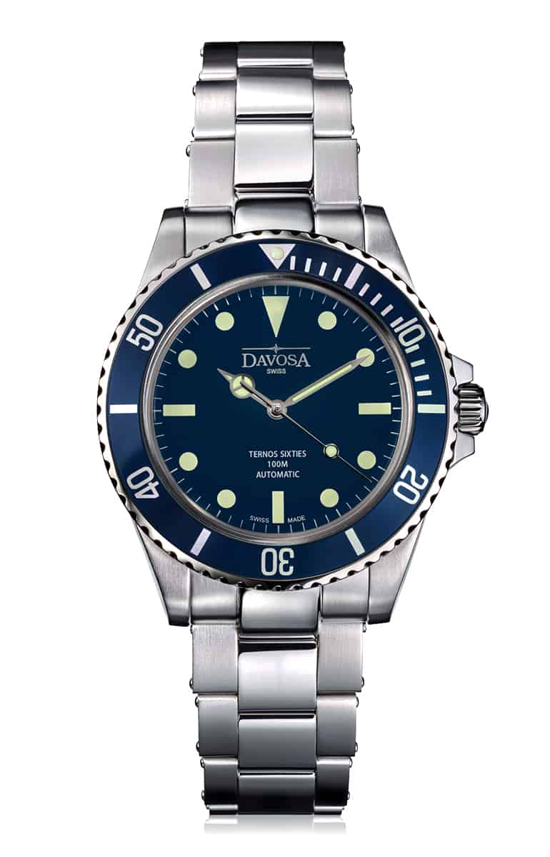 Davosa Swiss Ternos 16155550 Diver Analog Men Wrist Watch Steel