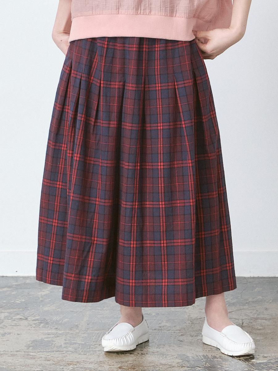 ガウチョパンツ 綿オックスチェック | パンツフルレングス | 【公式】D