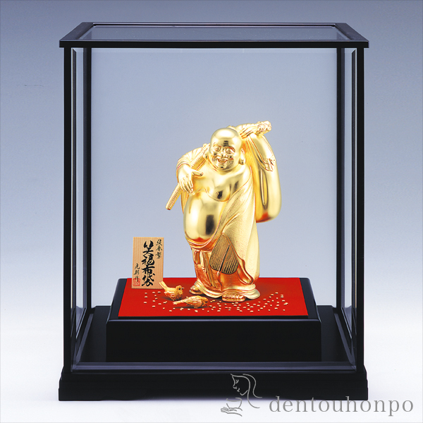 送料無料】 純金 笑福布袋 1100g / 光則（金工芸） 恵比寿 大黒 宝船