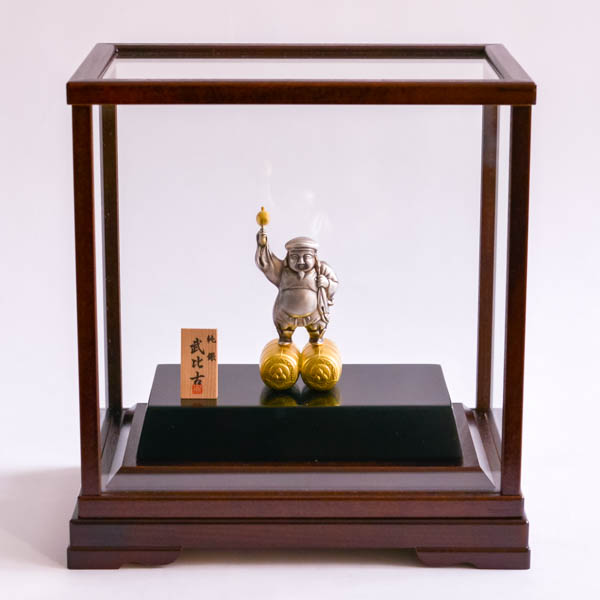 流 美術品 銀製 恵比寿大黒置物 ケース付 KJ401(銀製)｜売買された