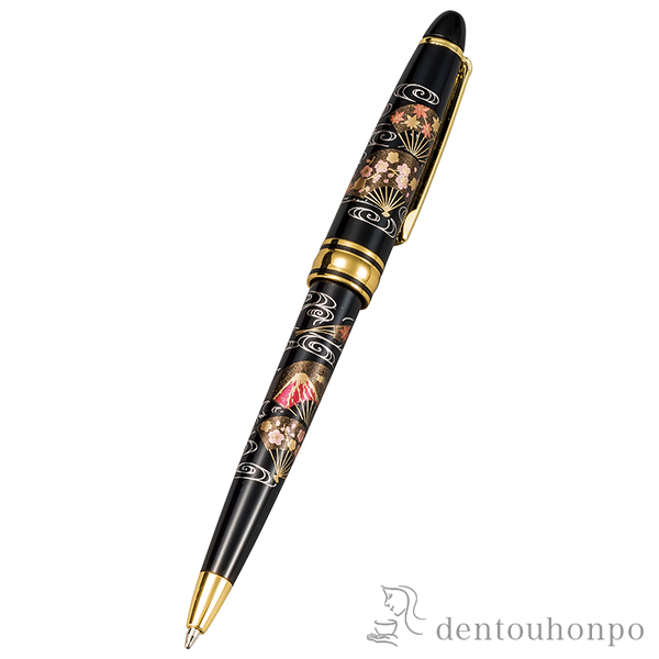 送料無料】 ボールペン 京雅/黒 / 高級 万年筆 鉛筆 水性 油性 山中