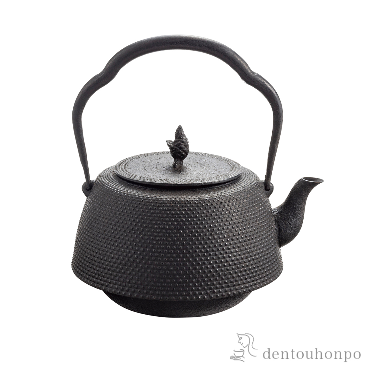 送料無料】 鉄瓶18型 肩付アラレ 直火専用 1800ml（1.8L） / 岩鋳