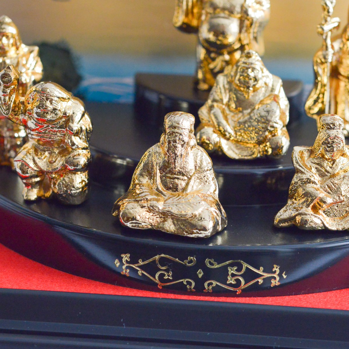 西陣織 松笠 印あり 額入 ガラスケース 共箱 共布袋付 金 【公式通販】