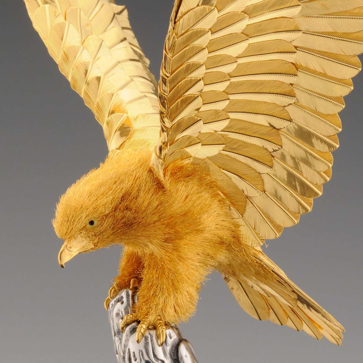 送料無料】 純金 王鷲 B 360g / 高級 コレクション 美術品 工芸品 伝統