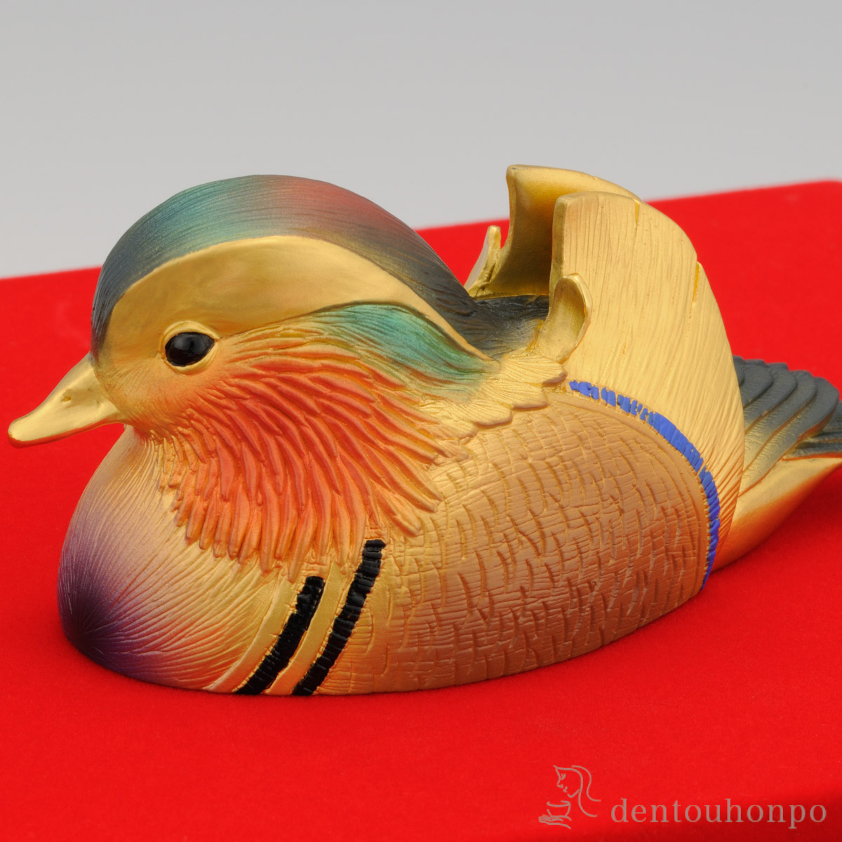 木彫工芸品 花鳥図 透かし彫り 金塗り オブジェ アンティーク