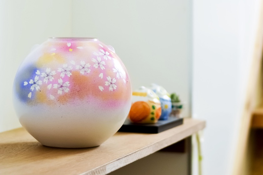 送料無料】 花瓶 花の舞 7号 / 退職祝い 定年 花器 フラワーベース