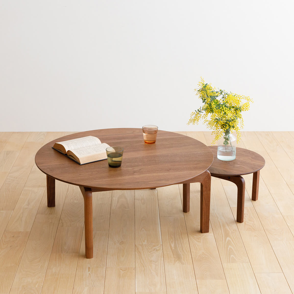 天然アロマ 東濃ひのきスツール・テーブル・特大・無垢無塗装