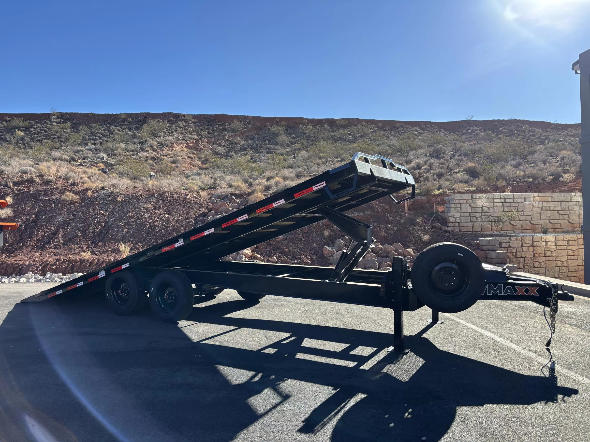 RawMaxx 8.5X24 20K DTX DECKOVER TILT Equipment Trailer | Wasatch