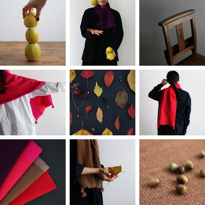 hou spun（上杉浩子） マフラー hou spun 上杉浩子 手紡ぎマフラー hou