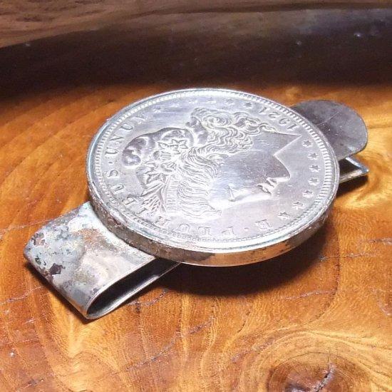 1890年製 モルガン・ダラー銀製 マネー クリップ 000000007802_VXmIxjC.jpg