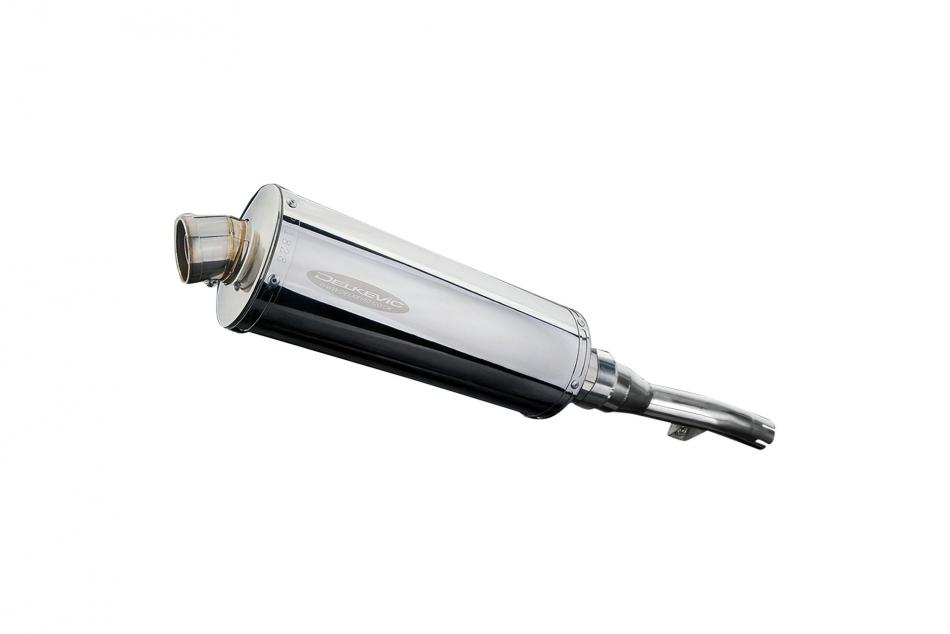 Slip-On Exhaust with 14-inch Oval 304 Stainless Steel Muffler for