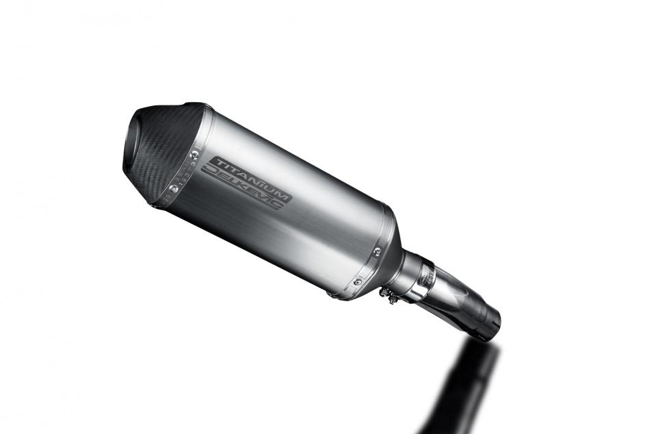 Slip-On Exhaust with XOval Titanium 10-inch Muffler for NINJA 400