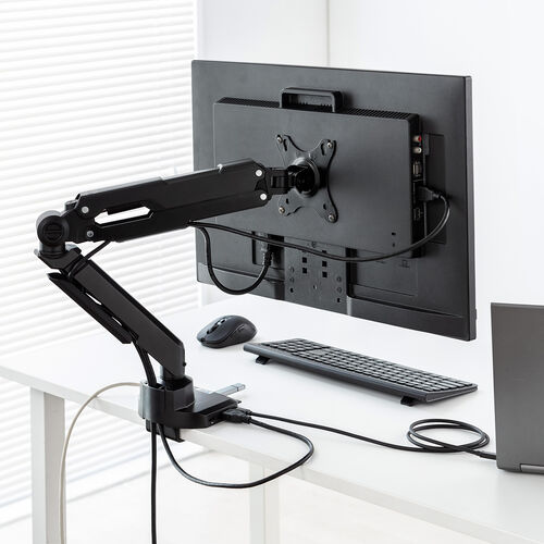 モニターアーム ドッキングステーション一体型 4K HDMI対応 10 in1