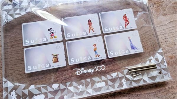 Disney ディズニー 100 周年 記念 6枚 Suica アクリル セット