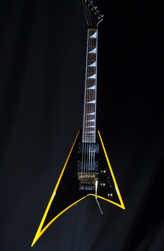 Jackson X Rhoads RRX24 Black W/Yellow Bevels Guitar | StreetSoundsNYC
