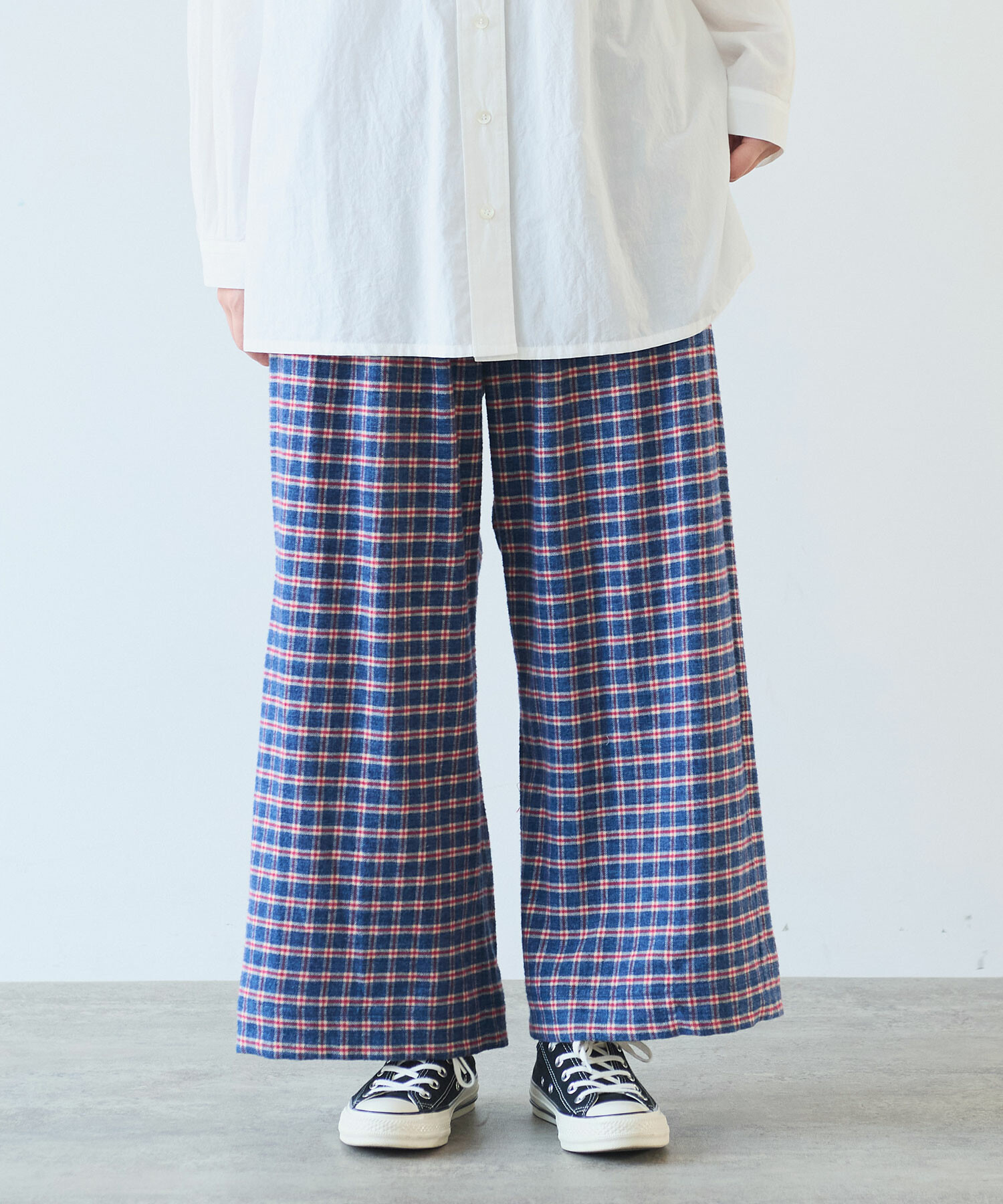 AMBIDEX Store ○ mini チェック パンツ(F クロ): bulle de savon